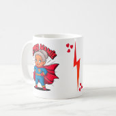 Super Mamie 3 Liefdesboodschap voor moeders Koffiemok (Voorkant links)