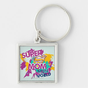 Super Mamma die de Wereld bewaren Sleutelhanger
