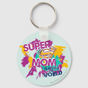 Super Mamma die de Wereld bewaren Sleutelhanger
