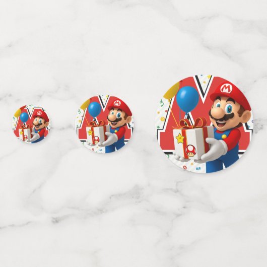super Mario Confetti (Achterkanten)