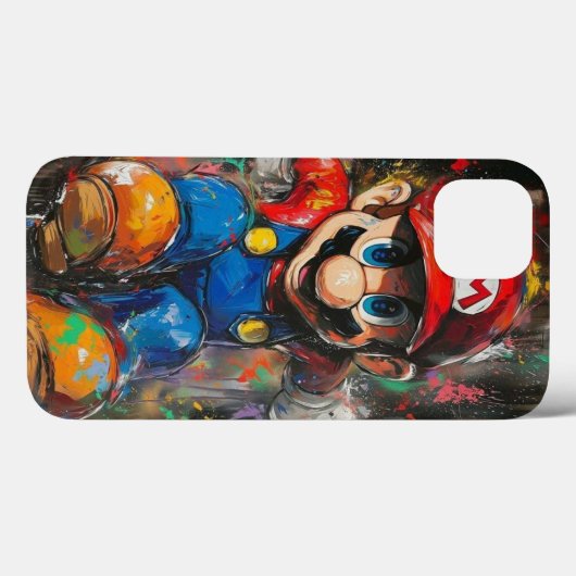 "Super Mario-geïnspireerde  telefoonhoes - LO Case-Mate iPhone Case (Achterkant (horizontaal))