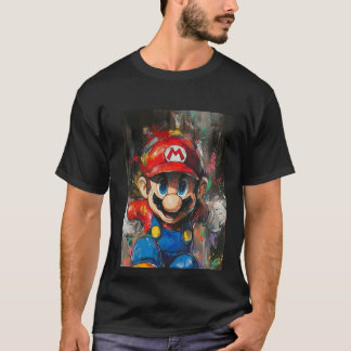 Super Mario Logo Black Shirt
