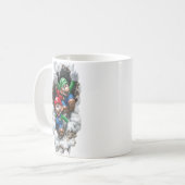 Super Mario & Luigi 3D Wall-Burst Coffee Mug Koffiemok (Voorkant links)