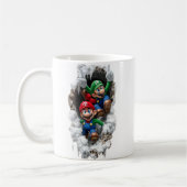 Super Mario & Luigi 3D Wall-Burst Coffee Mug Koffiemok (Links)