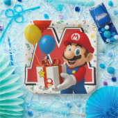 super Mario  Papieren Bordje (Feest)