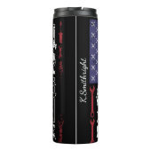 Super Mechanic Amerikaanse Vlag Patriottisch Thermosbeker (Achterkant)