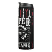 Super Mechanic Amerikaanse Vlag Patriottisch Thermosbeker (Geroteerd rechts)