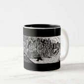 Super Mega Ultra Happy Crow Mok (Voorkant rechts)