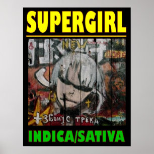SUPER MEISJE INDICA SATIVA POSTER