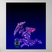 Super Metroid Ridley SNES Poster (Voorkant)