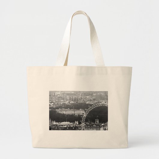 Super. Millennium Wheel London Grote Tote Bag (Voorkant)