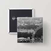 Super. Millennium Wheel London Vierkante Button 5,1 Cm (Voorkant /achterkant)