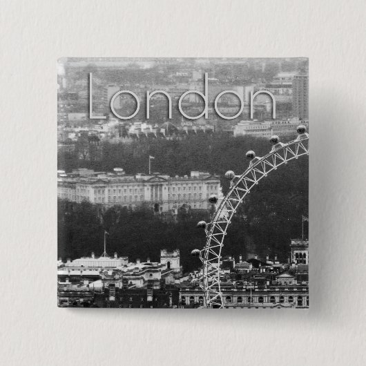 Super. Millennium Wheel London Vierkante Button 5,1 Cm (Voorkant)