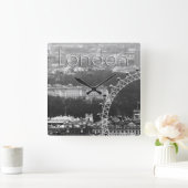 Super. Millennium Wheel London Vierkante Klok (Huis)