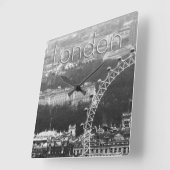 Super. Millennium Wheel London Vierkante Klok (Hoek)