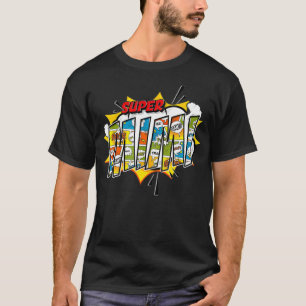 Super Mimi Comic Style-cadeau voor superheld G T-shirt