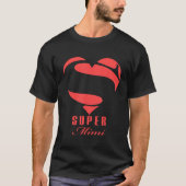 Super Mimi Superheld Mimi T Shirt Gift Moeder Fath (Voorkant)