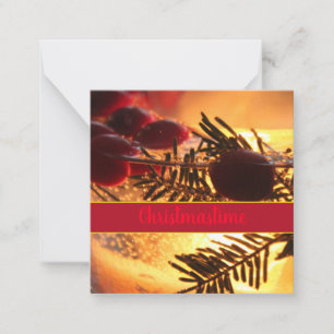 Super Mini Kerst Papier Wenskaart Notitiekaartje