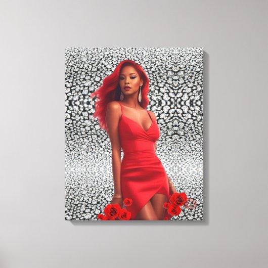 Super Model Canvasprint Canvas Afdruk (Voorkant)