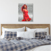 Super Model Canvasprint Canvas Afdruk (Insitu (Slaapkamer))