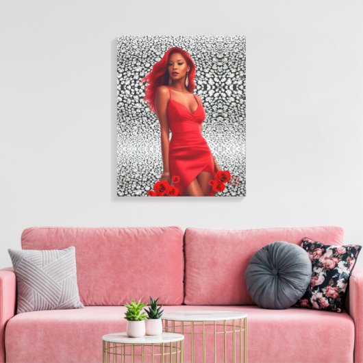 Super Model Canvasprint Canvas Afdruk (Insitu (Woonkamer))