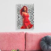 Super Model Canvasprint Canvas Afdruk (Insitu (Woonkamer))