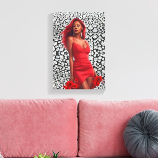 Super Model Canvasprint Canvas Afdruk (Insitu (Woonkamer))