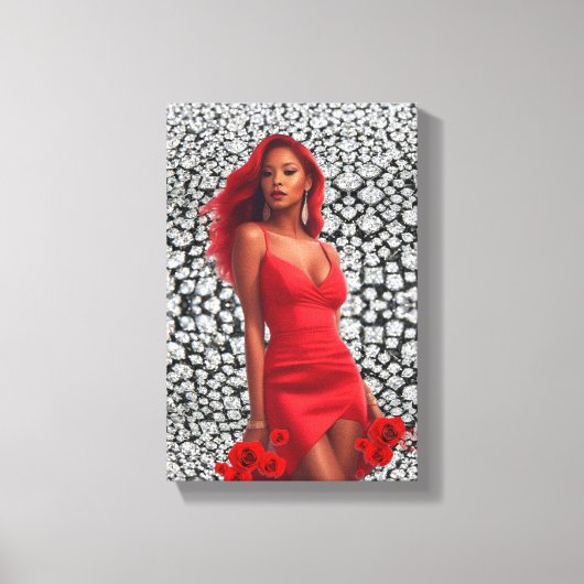 Super Model Canvasprint Canvas Afdruk (Voorkant)