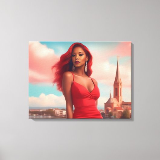 Super Model Canvasprint op Spanraam Canvas Afdruk (Voorkant)