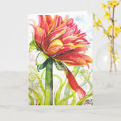 Super Model-Wenskaart Kaart (Gele Bloem)