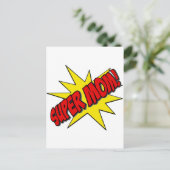 super moeder briefkaart (Staand voorkant)