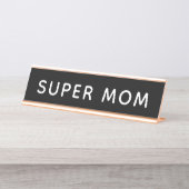 Super Moeder Bureau Naambordje (Voorkant)