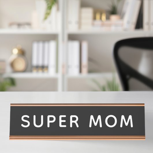 Super Moeder Bureau Naambordje