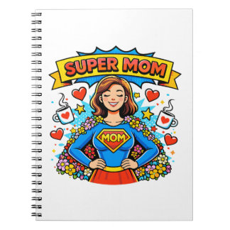 Super Moeder: De Bloemige Superheldin Notitieboek