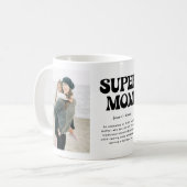 Super Moeder Definitie 2 Foto Koffiemok (Voorkant links)