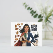 Super Moeder Dubbelleven Professional en Tradition Briefkaart (Staand voorkant)