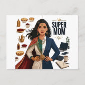 Super Moeder Dubbelleven Professional en Tradition Briefkaart (Voorkant)