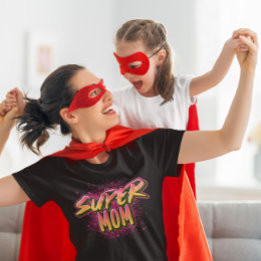 Super Moeder Graffiti-Geïnspireerd Tri-Blend Shirt