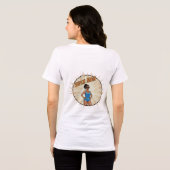 Super Moeder Held Comic Boek Stijl Moederdag Cadea Tri-Blend Shirt (Achterkant volledig)