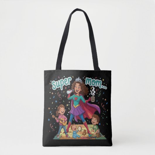 Super Moeder Held - Moederdag Viering Tote Bag (Voorkant)