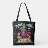 Super Moeder Held - Moederdag Viering Tote Bag (Achterkant)