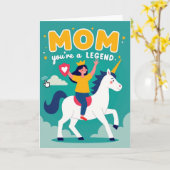 Super Moeder Heldin Award Kaart (Gele Bloem)
