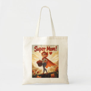 Super Moeder Illustratie Tote Bag