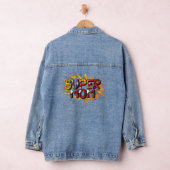 Super Moeder in Comic Book Stijl Denim Jacket (Hangar)