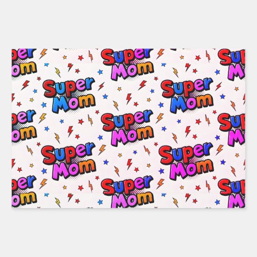 Super Moeder Inpakpapier Vel (Voorkant 3)