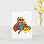 super moeder kaart (Gele Bloem)