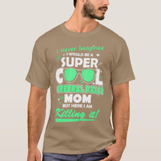 super moeder komt nooit RaisesABarista 2 T-shirt