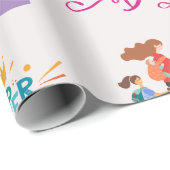 Super Moeder | Moederdag Cadeaupapier (Rol Hoek)