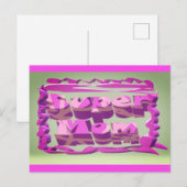 Super Moeder ontwerp voor Moederdag en verjaardage Briefkaart (Voorkant / Achterkant)