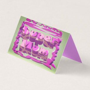 Super Moeder ontwerp voor Moederdag en verjaardage Kaart